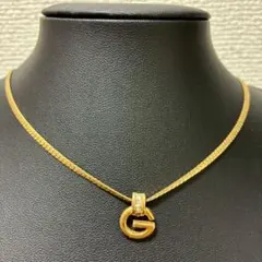 GIVENCHY ネックレス 喜平 gロゴ ラインストーン ゴールド - メルカリ