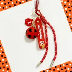 No.3061 サッカー　じゃらじゃらキーホルダー　パラコード　バッグチャーム