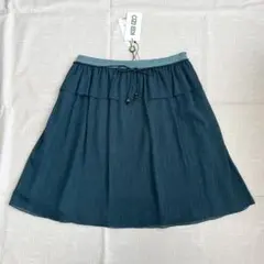 KENZO☆フレアスカート38☆グリーン☆ラメ入り【新品】のサムネイル