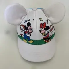 ミッキー ミニー 耳付きキャップ
