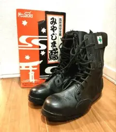 青木 安全靴 技F-1 黒 27cm/#編み上げ#高所用#鳶 - メルカリ