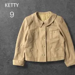 KETTY（ケティ）ウールコート　ショート丈　ジャケット　キャメル　ラム　９号のサムネイル