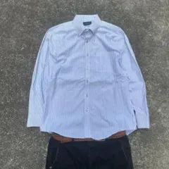 Y2K 00s archive短丈 Stripe shirt c-boy Lのサムネイル