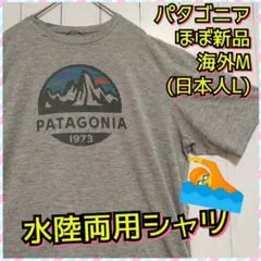 ほぼ新品　パタゴニア　キャプリーン　クールデイリーＴシャツ　半袖　グレー　日本Ｌ