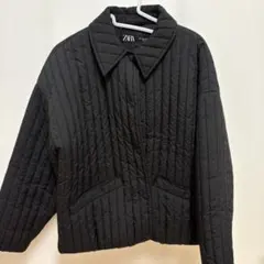 ZARA ブラック キルティングジャケット Lサイズ