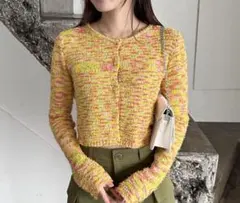 【未使用】カーディガン　カラフル　ニットのサムネイル