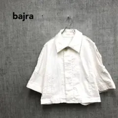 bajra ケープ風 デザインジャケット 比翼 size0 ホワイト y2k