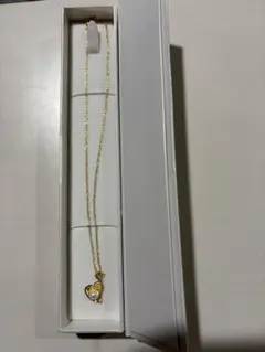 パール風 ハートモチーフネックレス 925