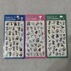 韓国 ボンボンドロップシール スヌーピー ３枚セット PEANUTS