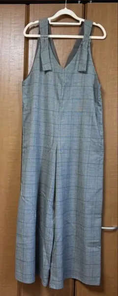 GLOBAL WORK チェック柄サロペット Mサイズ