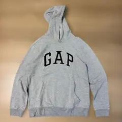 GAP パーカー 平成 Y2K グランジ 00s OLDGAP デカロゴ グレー