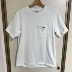即購入OK LACOSTE 鹿の子地ポケットTシャツ L FR4/USM L相当