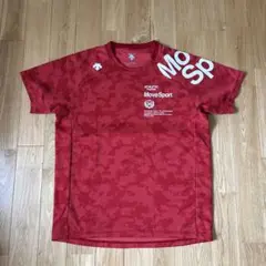DESCENTE MoveSport 迷彩 Tシャツ レッド
