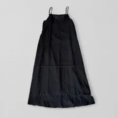 NOBLE 新品 ビンテージツイルキャミワンピース ブラックのサムネイル