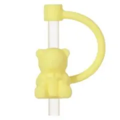 スターバックス　リユーザブルカップ専用ストローキャップベアリスタ☆イエロー黄色