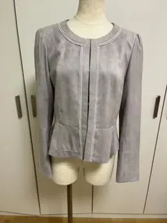 【NATURAL BEAUTY 】薄紫色 ノーカラージャケット