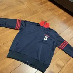 adidas ジャージ ネイビー レッド 3