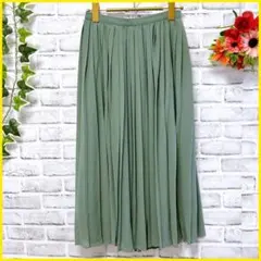 【UNIQLO】 ユニクロ (M) シフォンプリーツスカート