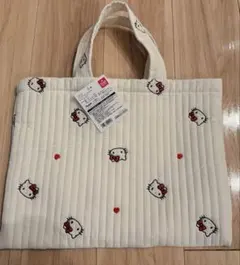 新品　タグ付き　西松屋　サンリオ　イブルレッスンバッグ（ハローキティ・ホワイト）