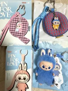 ラブブ LABUBU PIN FOR LOVE ぬいぐるみキーホルダーセット O