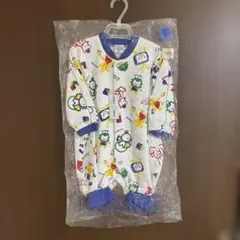 【新品未使用】ロンパース80cm プリント柄　日本製