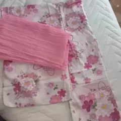 花柄 120cm 浴衣 子供用