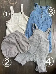 【特別値下げ】オーバーオール　ブルマ　セット　70 80 ベビー　キッズ