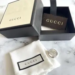 GUCCI グッチ Gリング 指輪 SV925 箱、袋 表記10 9号シルバーのサムネイル