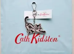 【新品未使用】キャスキッドソン キーリング 猫 キーホルダー キャット
