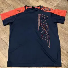 Mizuno NXT Tシャツ ネイビー/オレンジ
