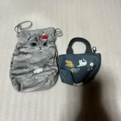 KALDI カルディネコミニバック おすわりネコ巾着のサムネイル