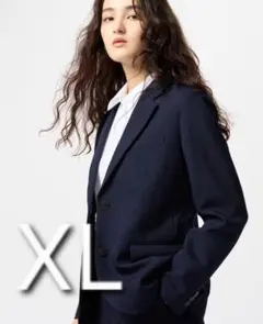 美品　2025年モデルUNIQLO感動ジャケット　ネイビー　XL