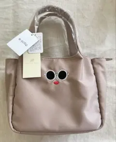 a-jolie アジョリー　パールサングラス　ナイロン　トートバッグ