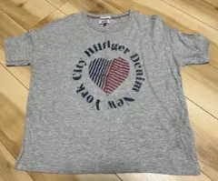 Tommy Hilfiger ハートプリント Tシャツ グレー