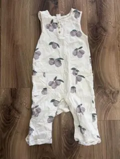 H&M アイボリー 果物柄ロンパース 86cm