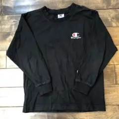 Champion チャンピオン　長袖カットソー 130 黒