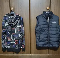 新品未着用　PUMA CLASSIC　スウェットパーカー & パデッドベスト