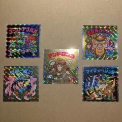 ロッテ　ヘッドだらけのビックリマンチョコ 悪魔vs天使シール　5枚　まとめ売り