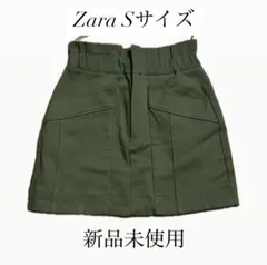 【新品未使用】Zaraミニスカート　グリーン