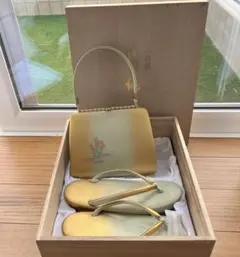 超特撰 御誂 佐賀錦 草履 バッグ セット 和装小物 フォーマル 礼装 成人式