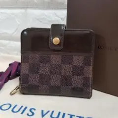LOUIS VUITTON ダミエ コンパクトジップ 二つ折り財布