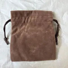 ete ブラウン 巾着　ポーチのサムネイル