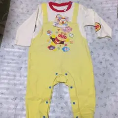 【新品】80cm アンパンマン長袖ロンパース /黄色
