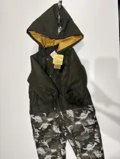 新品　未使用　しまむら　恐竜　スキーウェア　スノーウェア　ジャンプスーツ　100のサムネイル
