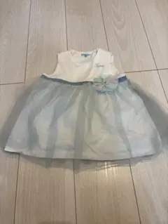 TOCCA ワンピース ベビードレス 70サイズ ホワイト・水色　ボレロつき