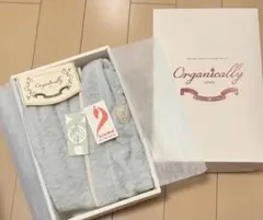 미사용 유기농 베이비 블루 목욕 가운