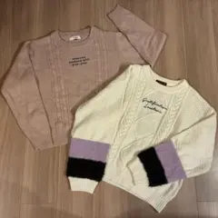 ラブトキ&ピンクラテ　165 セーター2点セット