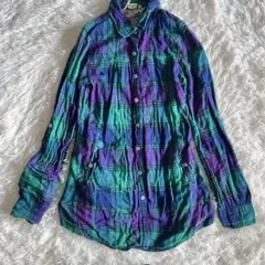 ビラボン BILLABONG シャツワンピース ネルシャツ 長袖シャツ S