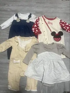 ミッキー柄 ベビー服セット 4点