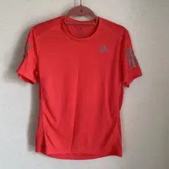 【試着のみ】adidas RUNNING CLIMACOOL M ピンクTシャツ
